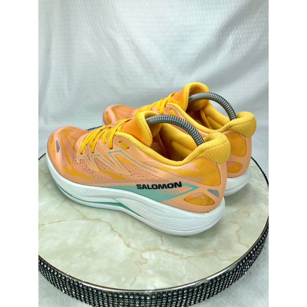 Salomon Phantasm 2 Road Running Shoes Womens 9 Orange Yellow Sporty Gym Sneakers - Picture 6 of 11